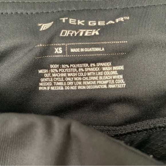 Tek Gear Dry Tek Capri Leggings (XS) w/zipper pocket on back top waist - Picture 2 of 5